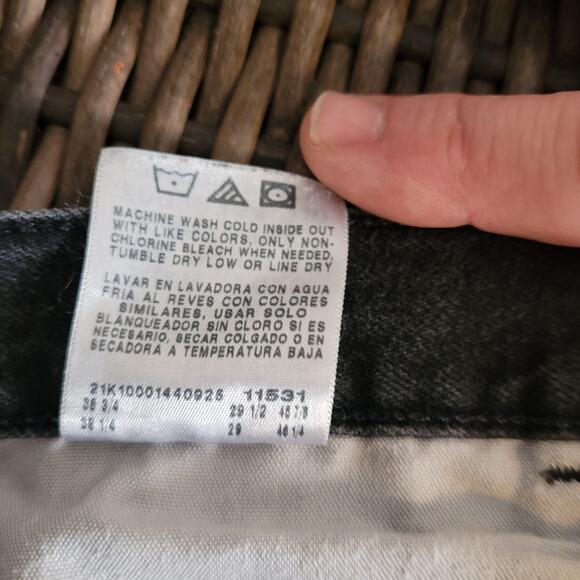 Vntg Lee Relaxed Fit Straight Leg Jeans Sz 16P Petite 100% Cotton Y2K Heritage - Picture 8 of 8